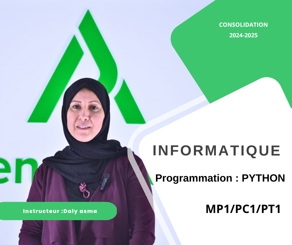 Programmation Python - Informatique (MP1,PC1,PT1)